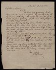 Letter from Thomas A. Demill to Captain Thomas Sparrow 